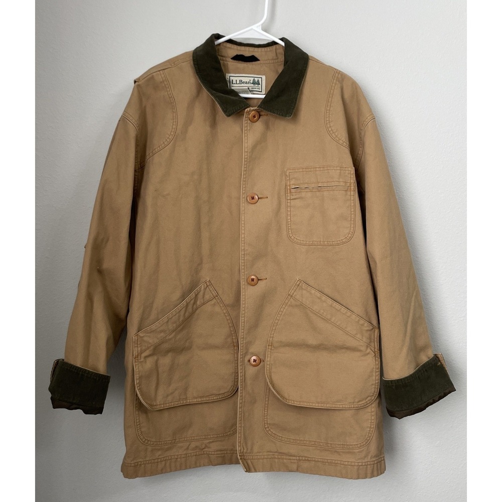 VTG LL Bean Chore Barn Field Coat Mens Size Regular XL Canvas Jacket